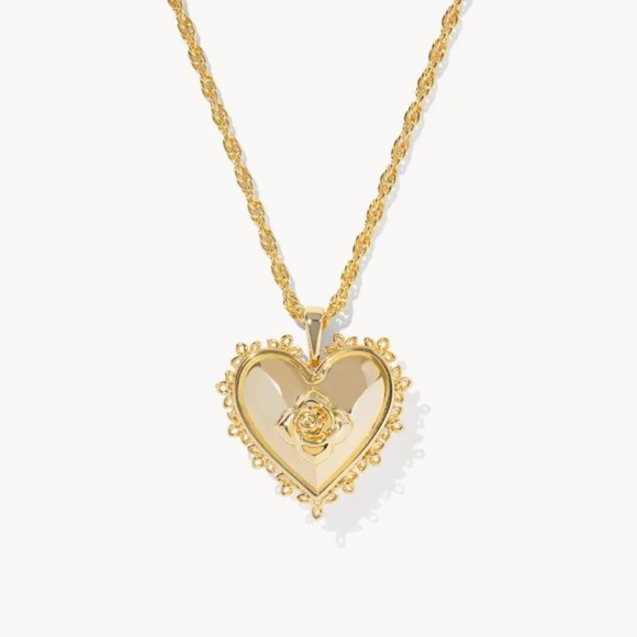 Kendra Scott Jewelry - kendra scott mallory gold locket short pendant necklace